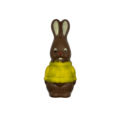 Lapin en pull garnie chocolat lait