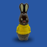 Lapin en pull garnie chocolat noir