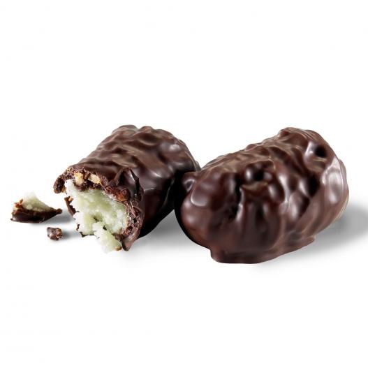 Malakoffs pistache enrobés de chocolat noir